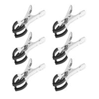 6 Pcs Clarinet Repair Mat Clip Durable Steel Cushion Clip Indent Clip Tools for Flute Clarinet Woodwind Musical