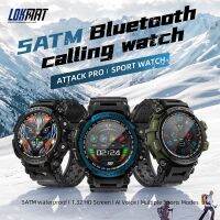 LOKMAT ATTACK Pro Sport Smart Watch Fitness Tracker กันน้ํา Smartwatches หน้าจอสัมผัสอัตราการเต้นหัวใจ หน้าจอ สําหรับโทรศัพท์ Android