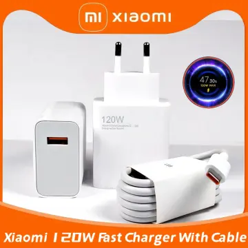 Genuine Xiaomi 12T Pro Charger 120W Fast Gan Turbo HyperCharge Adapter For  Mi 13 12 11 Ultra 11T Pro X4 X5 Usb 6A Type C Cable