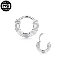 G23 Titanium Helix Earring Nose Piercing Jewelry Facing Triple Lined Nostril Septum Ring Nose Hoop Ear Cartilage Earring Clicker