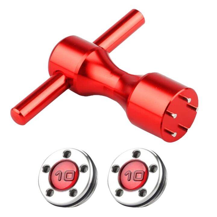 2Pcs Golf Club Heads Putter Weights with 1Pc Golf Wrench Set for