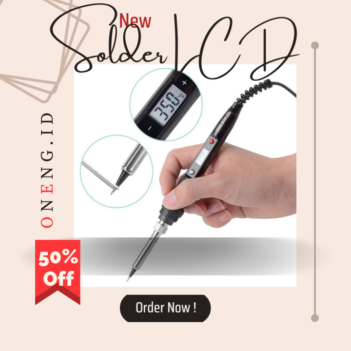 Solder LCD Terdapat LED Menunjukan Suhu Tegangan 80W 240V Panas 180-500 ...