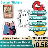 【LZ】 Custom Kawaii Stickers with Logo Waterproof PVC Vinyl Stickers Die Cut Self Adhesive Cartoon Label For DIY Laptop Phone Luggage