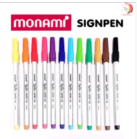 ปากกาสีน้ำ ปากกาเมจิก monami Sign Pen ( 1 ด้าม )