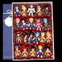 Tokoh Bola Naga ซูเปอร์ไซย่าโกคู Vegeta Buu Broly Tokoh Si ชุด Naga Patung-Patung Mini Mainan โมเดล Boneka ตุ๊กตาอนิเมะดราก้อนบอล Z