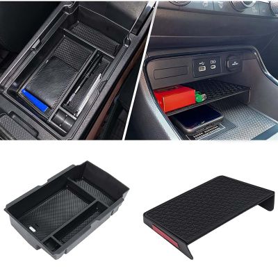 2Piece Center Console Organizer Tray and Armrest Storage Box for 2023 Honda CR-V Accessories Insert Secondary Replacement Parts