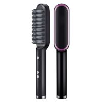 ❂ Hair Straightener Brush Hair Straightening Iron With Built In Comb And 5 Temp Settings And Anti Scald Perfect For Salon