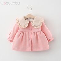 Baby Girls Dress Spring Autumn Long Sleeve Dress Korean Corduroy Dress Princess Dress Girls Clothes