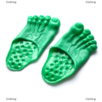 Clothing mother and baby Halloween Hulk รองเท้าแตะรองเท้าปกบิ๊กฟุตแหนบเมษายนคนโง่ Day tricks Toy