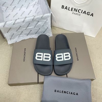 2022 New Balenciagaˉ Super Fire Couples Paris Letter Glow Slippers Candy Color Fashion Trend Comfortable Versatile SlippersTH