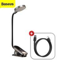 Baseus LED Clip Table Dimmable Lamp Wireless Desk Touch USB Rechargeable Light for Reading