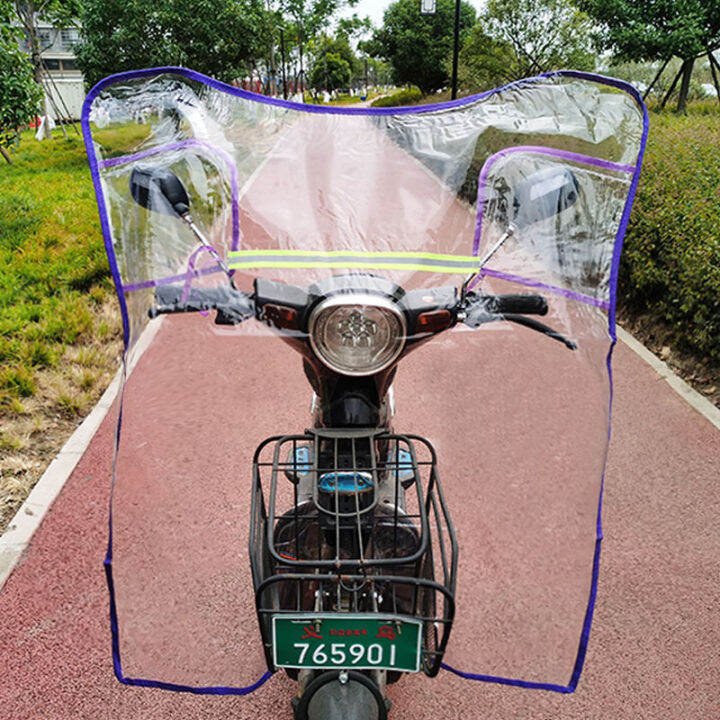 electric vehicles, Small motorcycles, windshields, transparent widened