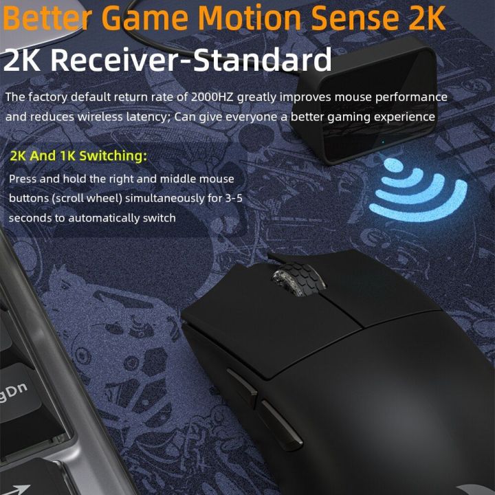 Darmoshark M3s Mini 2Khz E-Sports Gaming Mouse Wireless Bluetooth ...