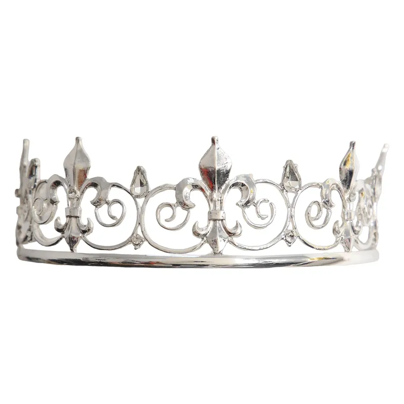 Royal King Crown for Men - Metal Prince Crowns and Tiaras, Full Round  Birthday Party Hats,Medieval Accessories | Lazada