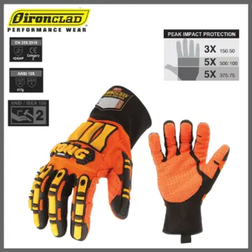 Mechanics Claw Work Gloves Heavy Duty Oil Field Safety Glove TPR Anti  Impact Resistant Gas Industrial Rigger Glove