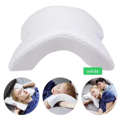 Curved Neck Pillow Couple Memory Foam Hollow Design Orthopedic Body Multi-functional Nap Sleep Support Pad good pillows