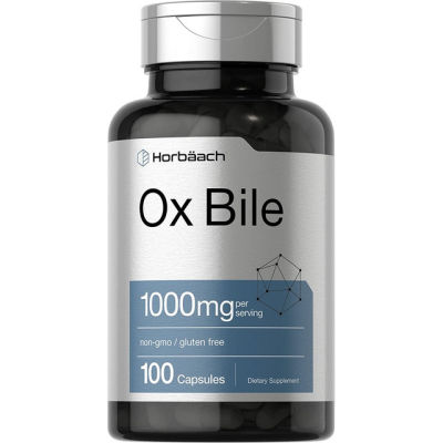 Horbaach Ox Bile 1,000 mg 100 Capsules