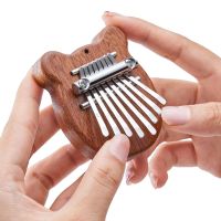 8ที่สำคัญมินิ Kalimba นิ้วหัวแม่มือเปียโนของเล่นไม้เครื่องดนตรีขนาดเล็กเด็กนิ้วเปียโนของเล่นการศึกษาเครื่องดนตรีสำหรับผู้ใหญ่เด็ก