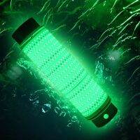 Rechargeable IP68 12W 24W 40W Attracting Bait LED Green Boat Sea Ocean Fishlight Lure Light Squid Underwater Fishing Light