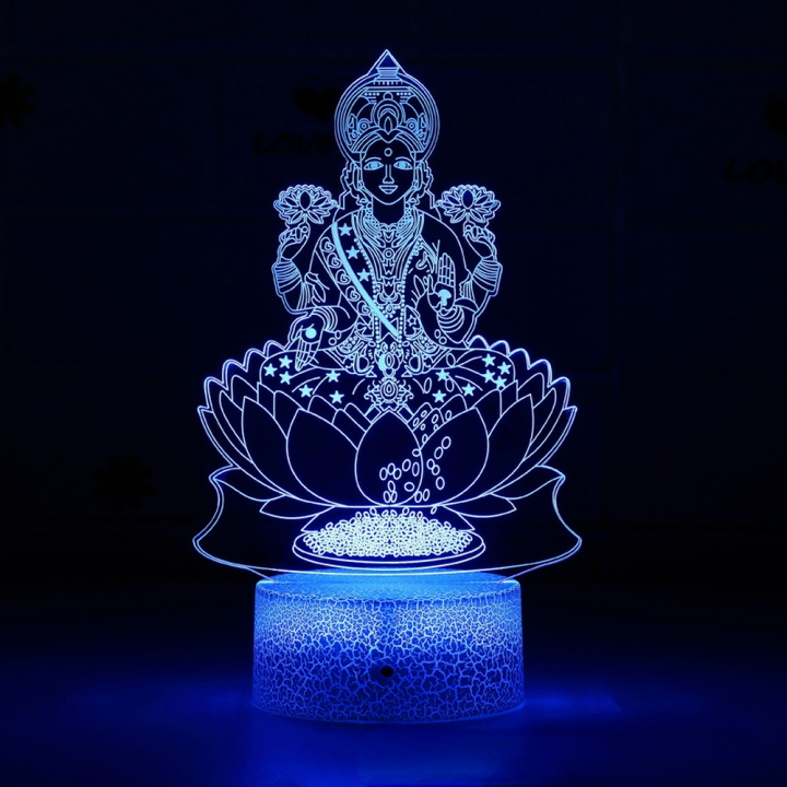 พระแม่มารีโคมไฟศาสนา3d-led-ไฟกลางคืนพระเยซูคริสต์ฮินดูโคมไฟ16สีสวิทช์สัมผัสที่ดีที่สุดสำหรับของขวัญคริสต์มาส