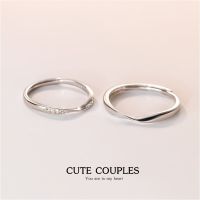 s925 Cute couples  แหวนคู่รักเงินแท้ You are in my heart สื่อกลางแทนความรัก ใส่สบาย เป็นมิตรกับผิว สามารถปรับขนาดได้