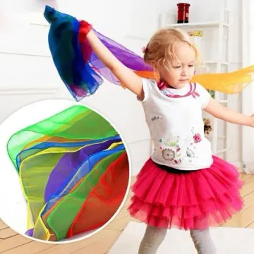Rainbow Juggling Scarves 