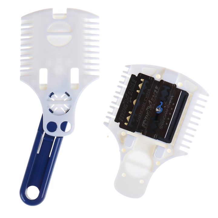 cc-adjustable-shaving-comb-manual-bangs-thinner-double-sided-blade-hair-hair-styling-trimmer-cutter-comb