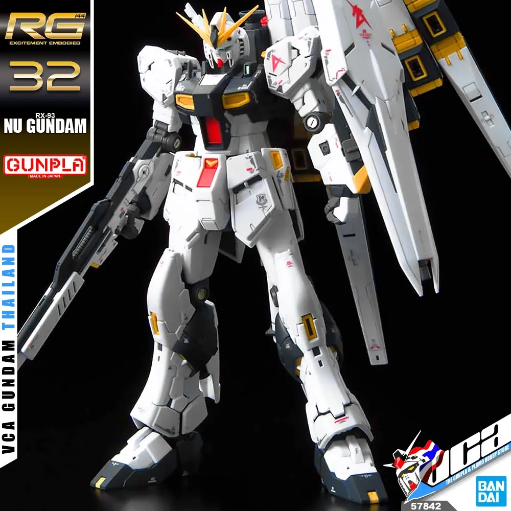 ⭐️ Bandai Gunpla Real Grade Rg 1/144 Rx-93 Nu V New Gundam ประกอบ หุ่นยนต์  โมเดล กันดั้ม กันพลา ของเล่น Vca Gundam | Lazada.Co.Th