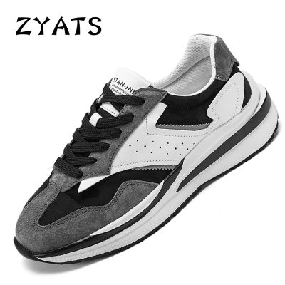 ZYATS รองเท้ารองเท้าตาข่ายลำลองระบายอากาศได้ดีของผู้ชายรองเท้าวิ่งกีฬา