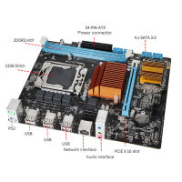 X58 LGA 1366เมนบอร์ดคอมพิวเตอร์ Suppot DDR3 RAM หน่วยความจำสำหรับ Xeon Desktops เมนบอร์ด PCI-E 16X ช่องเสียบการ์ดกราฟิก