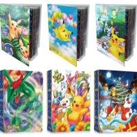 New 3D Holographic Pokemon Cards Album Book Cartoon Anime Game Cards Sleeve 240Pcs VMAX GX Holder Collection Folder Kid Toy Gift