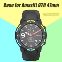 ☼ เคส tpu ป้องกันสําหรับ xiaomi huami amazfit gtr 47 มม.