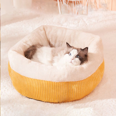 Cat Deep Sleep Bed Winter Warm Dog House Mat Super Soft Kennel Mats Sofa for Small Puppies s Kitten Bed Supplies