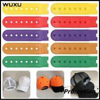 WUXU 5 Sets สีสัน คลิปหมวกเบสบอล เครื่องประดับหมวกคาวบอย เปลี่ยนสายรัด Snapback หมวกซ่อมรัด สายรัด Snapback Extender หัวเข็มขัด