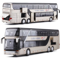 Lepton 1:48 BAOSILUN BUS DOUBLE DECKER 1:48 โมเดลรถเหล็กหล่อ