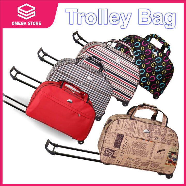 (O Mega) Large Capacity Trolley Bag Trolley Luggage Bag Trolley Duffel