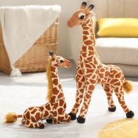 【CW】Hug Pillow Fluffy Giraffe Plush Toys Soft Stuffed Animals Dolls Real Life Toys For Kids Children Baby Birthday Gift Room Decor