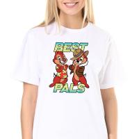 Disney Chip N Dale ที่ดีที่สุด Pals เสื้อยืดผู้หญิงฤดูร้อนสั้นแขนเสื้อ Tshirt หญิง Tshirt Tops Tee เสื้อ Femme S-5XL