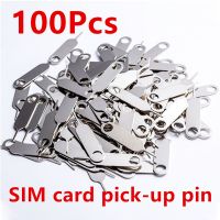 100Pcs SIM Card Remover Practical SIM Card Tray Eject Pin Ultra-light Card Pin SIM Card Tray Ejector Needle for Smartphone SIM Tools