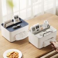 Multifunctional Tissue Box Cover Napkin Holder Home Office Storage Wipes Case Desk Organizer Paper Towel Storage Box