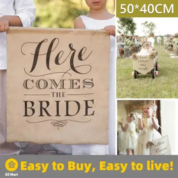 Shop Here Comes The Bride Banner Online | Lazada.Com.Ph