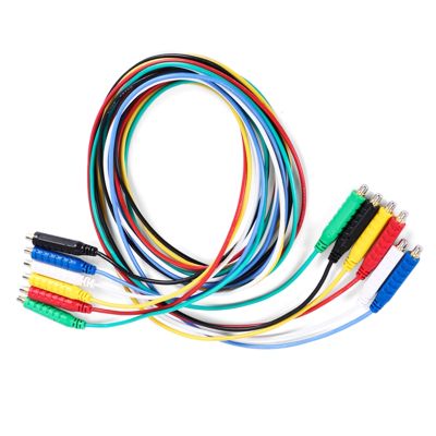6PCS Magnetic Test Leads Silicone Soft Flexible Jumper Test Wires 30V AC5A 3.3FT Magnetic Test Leads
