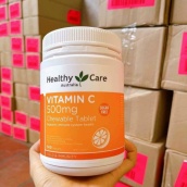 Viên Vitamin C Healthy care 500mg hộp 500 viên Úc -Hàng Chính Hãng