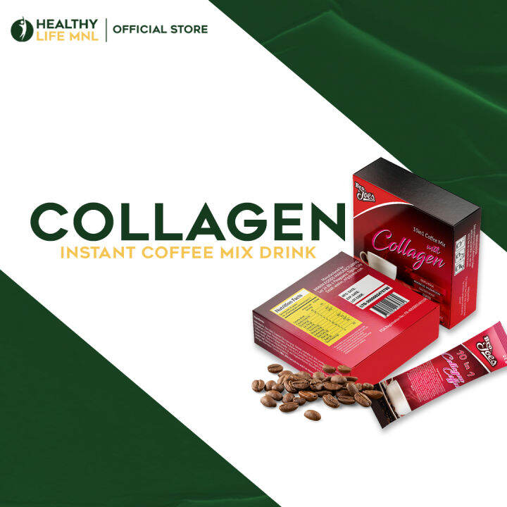 Bro. Joe's Collagen Coffee 10 in 1 (1box 10 sachet) With Glutathione