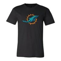 เสื้อยืดผู้ชายพิมพ์ลาย Miami dolphins nfl Team เสื้อยืดคุณภาพดี