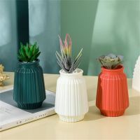 [NEW EXPRESS] 6 Styles Plastic Flower Vase Nordic Style Decorative Imitation Ceramic Plant Pot Arrangement Container Home Decor