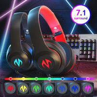 RGB Professional Wireless Gaming Headset Foldable Bluetooth Headphones 5.0 Stereo Noise-Canceling Sports Earhook Wired гарнитура