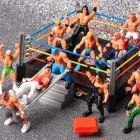 Limited Time Discounts Mini Wrestling Ring Battle Pack-Play Set With Action Figures DIY Realistic Wrestler Building Pretend Play Educational Toy