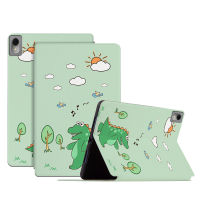 สำหรับ HUAWEI MatePad 11-นิ้ว 2023 เคสแท็บเล็ตลายการ์ตูนหนังหรูการออกแบบขาตั้งฝาพับด้วยฟังก์ชั่นการนอนหลับและปลุกอัตโนมัติ