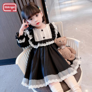 IQANGEL Girl lace sweet princess dress Temperament baby dress dress